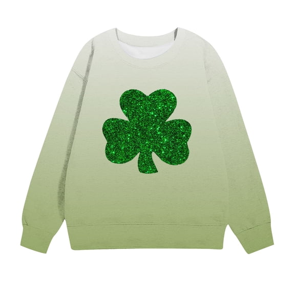 Maean Kids Toddler St Patricks Day Sweatshirt Long Sleeve Crewneck Pullover Shirt Tops Clothes 1t-12t