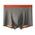 thumbnail image 1 of Maean L-4XL Men Big and Tall Underwear Comfy Breathable Elastic Waist Stretchy Soft Boxer Briefs, 1 of 4