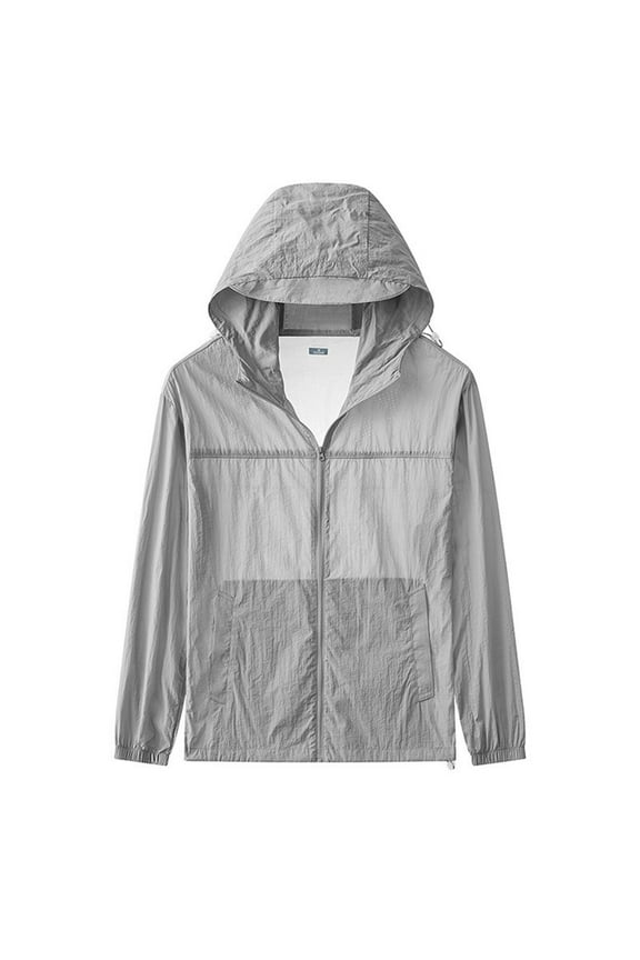 Lightweight Shirts Jackets for Mens Womens Sun Protection Zip up Hoodie Quick Dry Loose Jacket