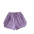 thumbnail image 1 of Maean Little Girls Sweat Shorts Cotton Elastic Waist Straight Leg Loose Shorts Casual Summer Shorts, 1 of 3
