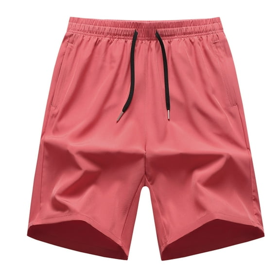 Maean Men Althetic Shorts Lightweight Casual Elastic Waist Drawstring Loose Shorts Summer Beach Shorts with Pockets