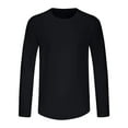thumbnail image 1 of Maean Men Big and Tall Shirts Long Sleeve Lightweight Plain Tee Sun Protection Workout Tshirts M-5XL, 1 of 7