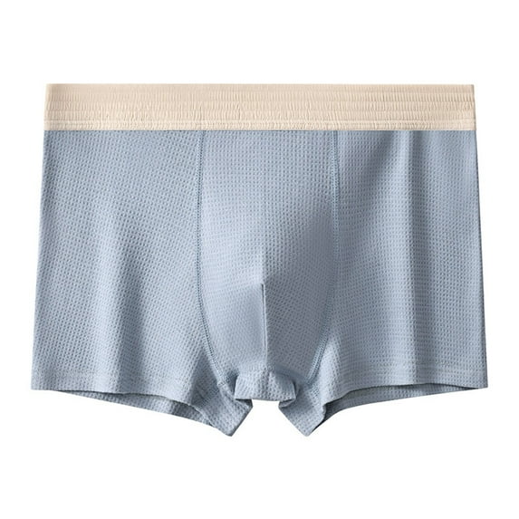 Maean Men Big and Tall Underwear Cotton Soft Boxers Briefs Comfy Breathable Seamless Underpant M-4XL