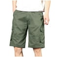 thumbnail image 1 of Maean Men Cargo Shorts Cotton High Waist Loose Shorts Summer Casual Big and Tall Short with Pockets, 1 of 7