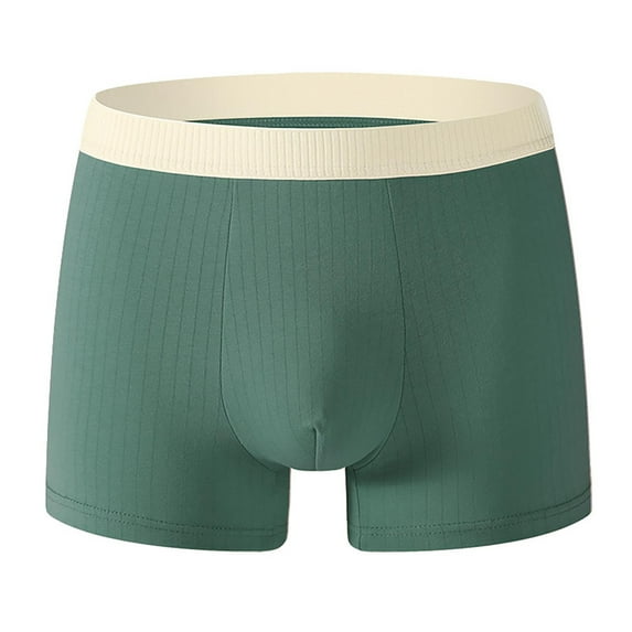 Maean Men Cotton Boxer Briefs Soft Breathable Comfort Waistband Stretchy Underwear Trunks for Mens