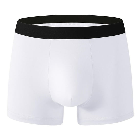 Maean Men Cotton Boxer Briefs Soft Breathable Comfort Waistband Stretchy Underwear Trunks for Mens