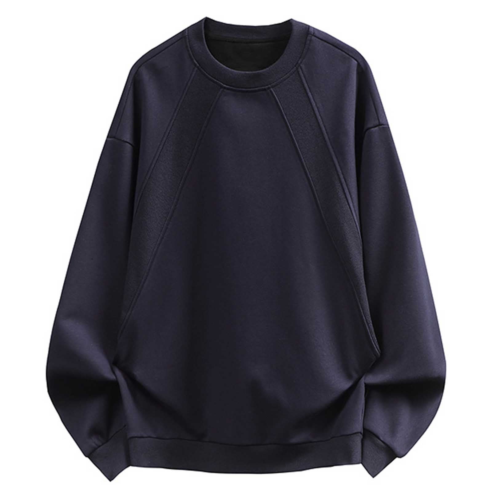 Baggy Black Plain Long Sleeve Top main image 1