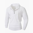 thumbnail image 1 of Maean Men Hoodie Sweatshirt Drawstring V Neck Pullover Tops Casual Workout Loose Athletic Shirts, 1 of 7