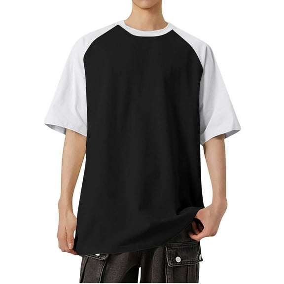 Maean Men Oversized Tee Baggy Short Sleeve Crew Neck Shirts Summer Causal Streetwear Mens Tshirts Tops