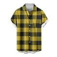 thumbnail image 1 of Maean Men Plaid Shirts Button down Short Sleeve Summer Beach Lightweight Tshirts Causal Dress Shirt, 1 of 5