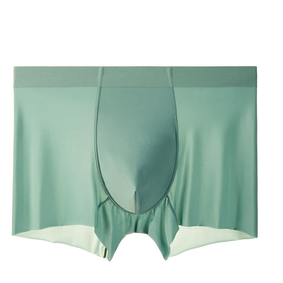 Maean Men Silk Underwear Seamless Lightweight Soft Comfort Quick Dry Boxer Panties for Mens
