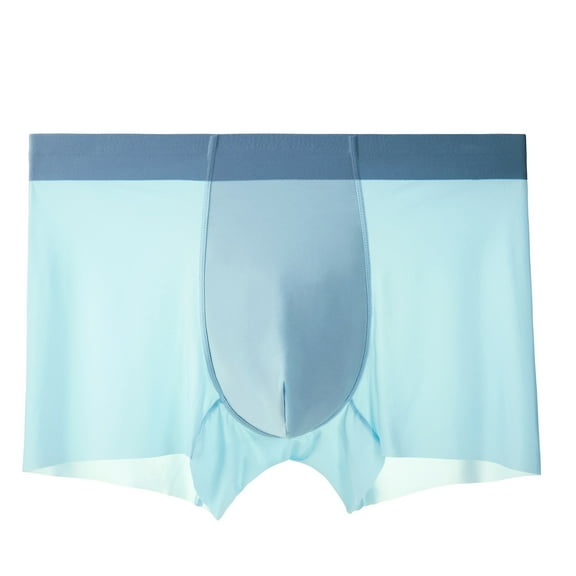 Maean Men Silk Underwear Seamless Lightweight Soft Comfort Quick Dry Boxer Panties for Mens