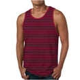 thumbnail image 1 of Maean Men Striped Tank Sleeveless Workout Gym Exercise Shirt Muscle Undershirt Tee Casual Summer Tops, 1 of 5