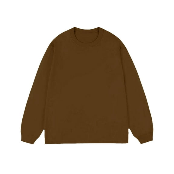 Maean Men Sweatshirts Cotton Pullover Crewneck for Mens and Womens Solid Color Sweatshirt Clothes