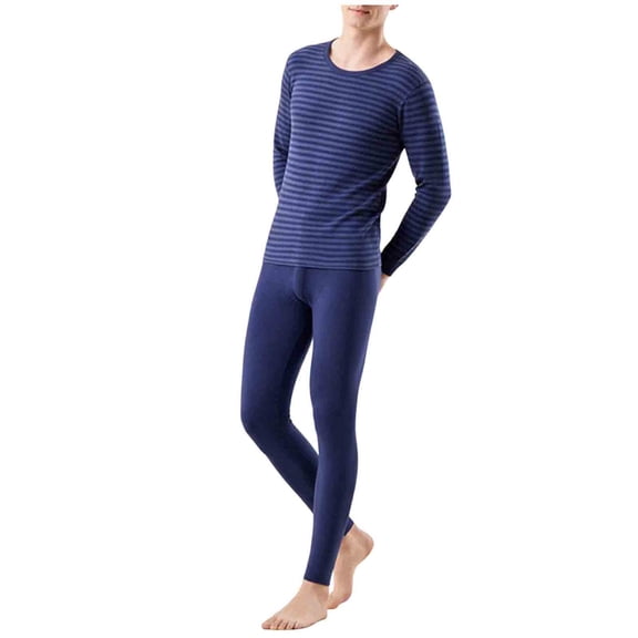 Maean Men Thermal Underwear Set Soft Long Pant Set 2 Piece Warm Base Layer Top for Cold Weather L-4XL