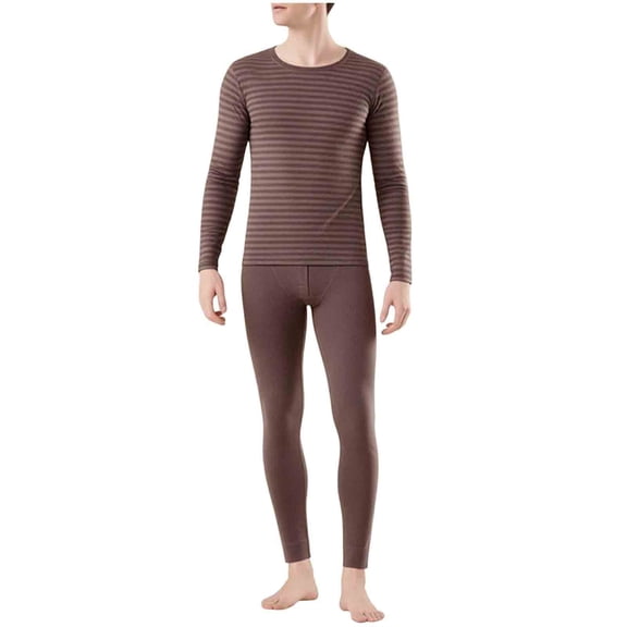 Maean Men Thermal Underwear Set Soft Long Pant Set 2 Piece Warm Base Layer Top for Cold Weather L-4XL