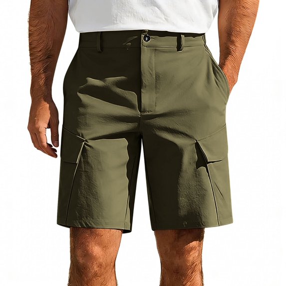 Maean Men Workout Shorts Running High Waist 5 Inch Shorts with Pockets Lightweight Breathable Trosuers