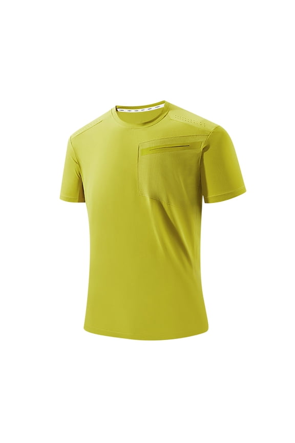 Men's Big and Tall Shirts Lightweight Quick Dry Short Sleeve Workout Gym Activewear Tshirts M-5XL