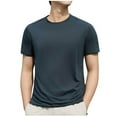 thumbnail image 1 of Maean Men's Big and Tall Shirts Round Neck Short Sleeve Loose Tee Workout Athletic Gym Tshirts Outfits, 1 of 5