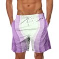 thumbnail image 1 of Maean Men's Big and Tall Swim Trunks Knee Length Printed Lightweight Summer Swimwear Shorts with Pockets, 1 of 3