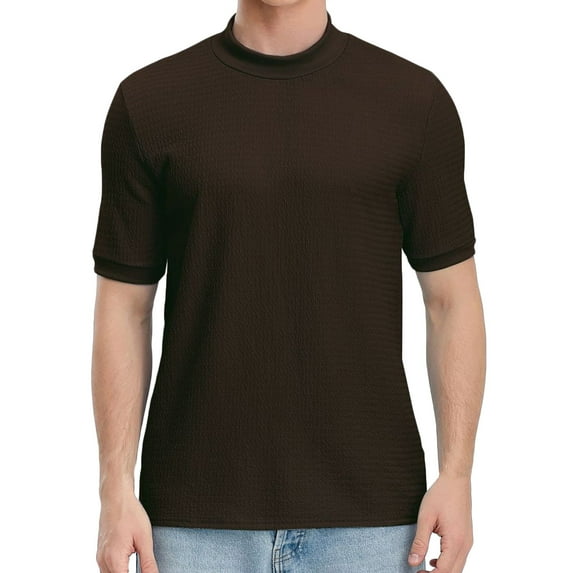 Maean Men's Casual T Shirts Lightweight Crewneck Solid Color Short Sleeve Pullover Tees for Mens