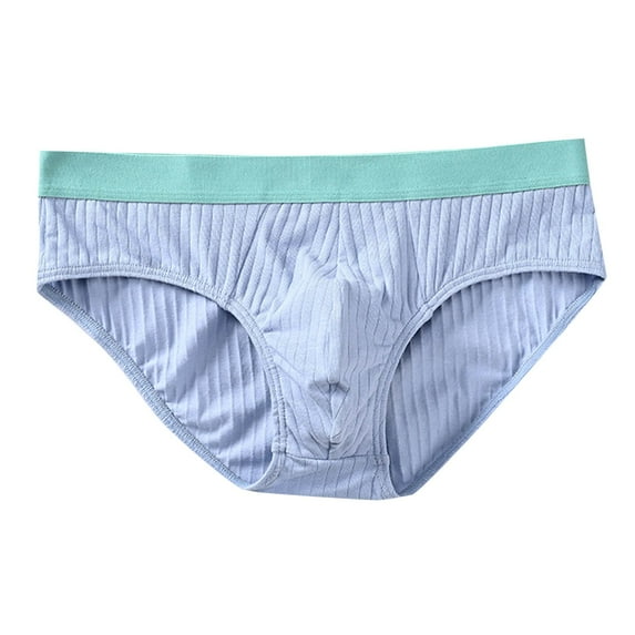 Maean Men's Cotton Briefs Comfy Breathable Underwear Elastic Waistband Soft Trunks Underpants L-3XL