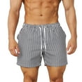 thumbnail image 1 of Maean Men's Swim Trunks Bathing Suits Quick Dry Shorts Striped Beach Swimwear Shorts with Pockets, 1 of 3