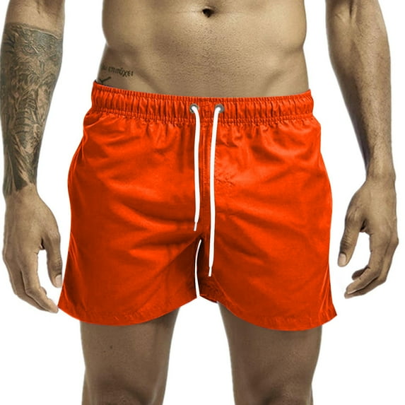 Maean Men's Swim Trunks Quick Dry Mesh Liner Beach Shorts with Pocket Elastic Waist Bathing Suits