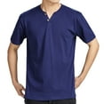 thumbnail image 1 of Maean Men's V Neck T Shirts Short Sleeve Basic Tee Summer Casual Solid Color Dressy Shirts M-4XL, 1 of 3