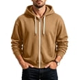 thumbnail image 1 of Maean Men's Zip up Hoodie Sweatshirts Casual Jacket Loose Fall Sweatshirt Coats with Pockets, 1 of 5