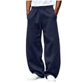 thumbnail image 1 of Maean Mens Baggy Sweatpant Wide Leg Drawstring Elastic Waist Loose Casual Fashion Sweat Pants with Pockets, 1 of 5