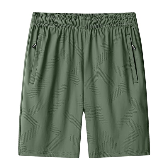 Maean Mens Big and Tall Athletic Shorts with Zipper Pockets Gym Workout Running Elastic Waist Shorts XL-8XL