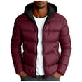 thumbnail image 1 of Maean Mens Puffer Jacket Zip up Long Sleeve Lightweight Fall Winter Warm Jackets Coats with Pockets, 1 of 6