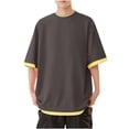 thumbnail image 1 of Maean Mens Big and Tall Shirts Oversized Baggy Short Sleeve Streetwear Tee Summer Causal Crew Neck Tshirts, 1 of 5
