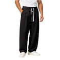 thumbnail image 1 of Maean Mens Big and Tall Sweatpants Wide Leg Baggy Drawstring Elastic Waist Sweatpant with Pockets, 1 of 6