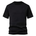 thumbnail image 1 of Maean Mens Cotton Shirts Short Sleeve Crew Neck Basic Solid Color Tee Summer Breathable Plain Tshirts, 1 of 4