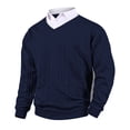 thumbnail image 1 of Maean Mens Fashion Sweaters Cable Knit Long Sleeve Pullover Tops Casual Business Spring Clothes for Men, 1 of 7