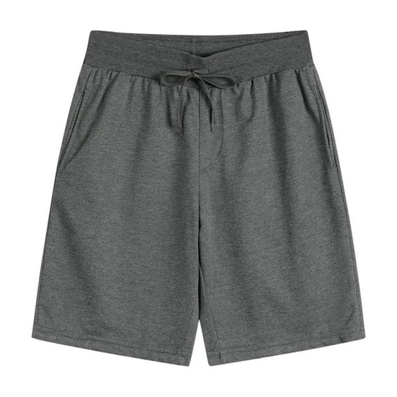 Maean Mens Jogger Sweat Shorts Elastic Waist Drawstring Wide Leg Shorts for Running Workout Training