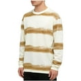 thumbnail image 1 of Maean Mens Long Sleeve Tshirts Striped Color Block Loose Tee Crew Neck Pullover Basic Casual Tees, 1 of 5
