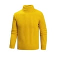 thumbnail image 1 of Maean Mens Mock Turtle Neck Sweater Cotton Long Sleeve Pullover Ribbon Knit Undershirts Sweaters, 1 of 5