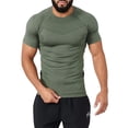 thumbnail image 1 of Maean Mens Muscle Shirts Short Sleeve Workout Gym Tee Crew Neck Slim Shirt for Men Athletic Tshirts, 1 of 6