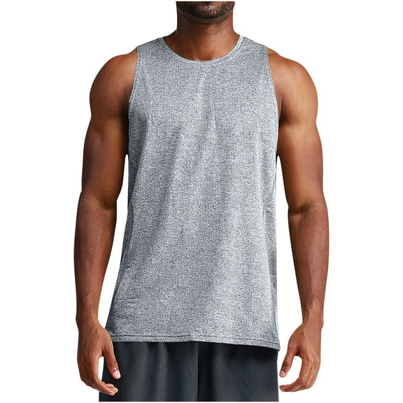 Maean Mens Muscle Tank Sleeveless Workout Gym Shirts Loose Running Causal Breathable Tshirts Tops