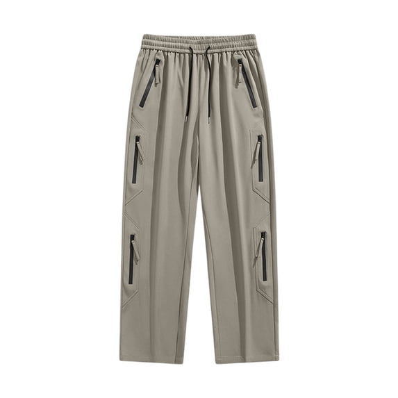 Maean Mens Pants Athletic Hiking Running Pant Elastic Waist Drawstring Straight Leg Loose Casual Pant with Pockets