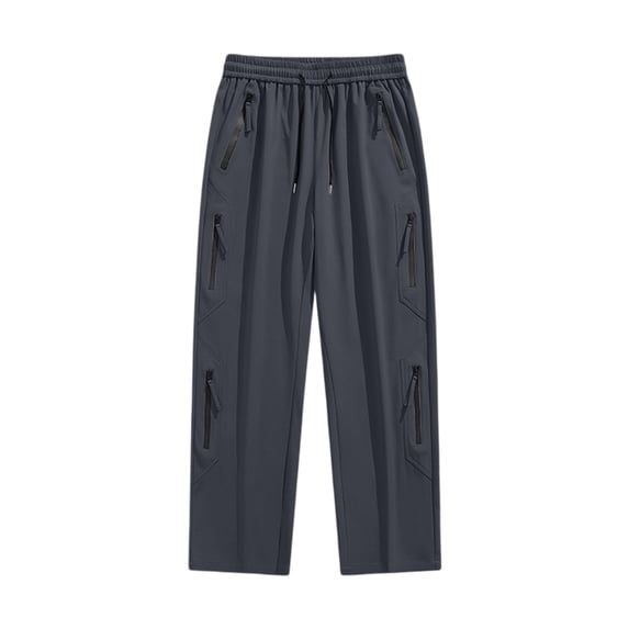 Maean Mens Pants Athletic Hiking Running Pant Elastic Waist Drawstring Straight Leg Loose Casual Pant with Pockets
