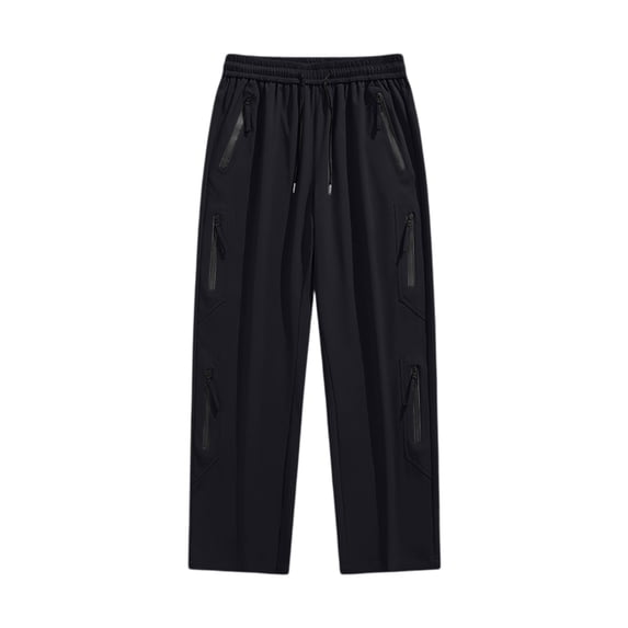 Maean Mens Pants Athletic Hiking Running Pant Elastic Waist Drawstring Straight Leg Loose Casual Pant with Pockets