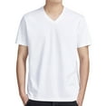 thumbnail image 1 of Maean Mens Short Sleeve Shirts Cotton V Neck Casual Summer Tee Basic Loose Breathable T Shirts, 1 of 5