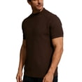 thumbnail image 1 of Maean Mens Short Sleeve Sweaters Mock Neck Ribbed Knit Summer Tops Soft Loose Casual Shirts Sweater, 1 of 6