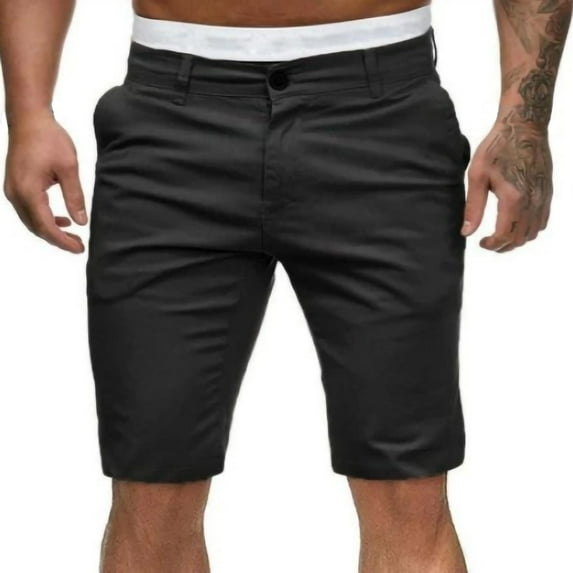 Maean Mens Shorts 7 Inch Summer High Waist Stretch Shorts Lightweight Golf Causal Shorts with Pockets