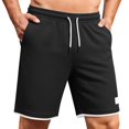 thumbnail image 1 of Maean Mens Summer Shorts Drawstring Elastic Waist Pants with Pockets Casual Loose workout Short Pant for Men, 1 of 6