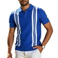 thumbnail image 1 of Maean Mens Sweater Short Sleeve Golf Tops Collared Ribbed Knit Fashion Dressy Shirts Work Casual Sweaters, 1 of 4